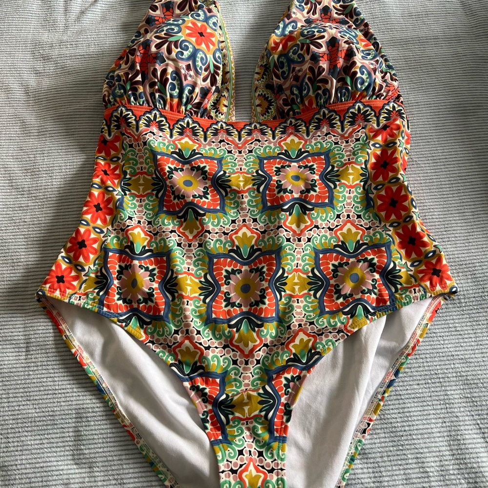 Boden Multicolor Patterned One-Piece Swimsuit - image 1
